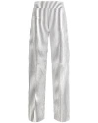 Avenue Montaigne - Flavia Striped Trousers - Lyst