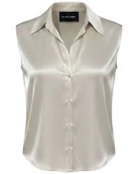 Ralph Lauren - Satin-Finish Blouse - Lyst