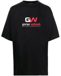 Balenciaga Cotton Gym Wear Large Fit T 