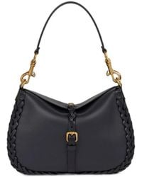 Etro - Medium Nappa Leather Pony Bag With Threading - Lyst