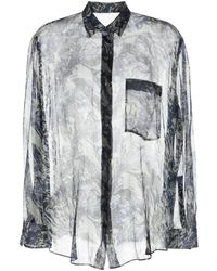 JNBY - Peony Floral-print Silk Shirt - Lyst