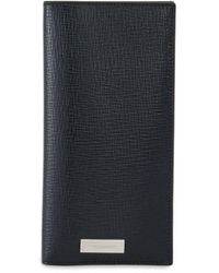 Ferragamo - Bi-fold Textured Leather Wallet - Lyst