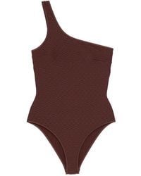 Duskii - Asymmetric-Neck Swimsuit - Lyst