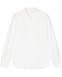 Forme D'expression - Collarless Cotton Shirt - Lyst