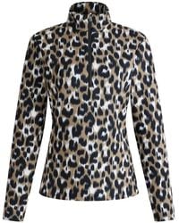 Fusalp - Leopard-Print High-Neck Ski Top - Lyst