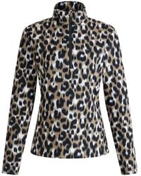 Fusalp - レオパード ハイネックスキートップ - Lyst