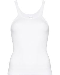 RE/DONE - Ribbed Scoop Neck Tank - Lyst