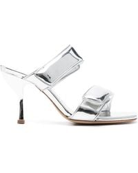 Gia Borghini - 80Mm Perni 03 Laminated Sandals - Lyst