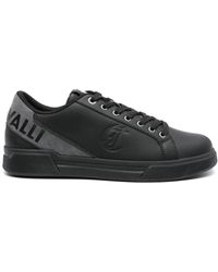 Just Cavalli - Logo-embossed Leather Sneakers - Lyst