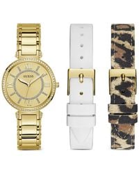 Guess - Montage Crystal-Embellished 36Mm Watch - Lyst
