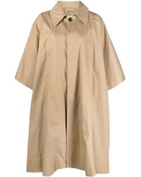 MM6 by Maison Martin Margiela - Coat With Oversized Collar - Lyst