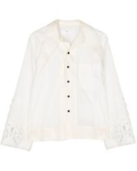 Toga - Lace-embroidered Cotton Shirt - Lyst