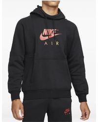 Nike - Air Logo-Print Fleece Hoodie - Lyst