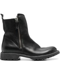 Moma - Tronchetto Leather Ankle Boots - Lyst
