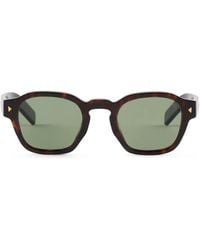 Prada - Sunglasses With Iconic Metal Plaque - Lyst