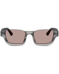 Emporio Armani - Lunettes De Soleil À Monture Rectangulaire - Lyst
