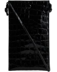Yu Mei - Luci Crocodile-Embossed Leather Crossbody Bag - Lyst