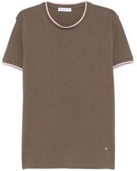 Manuel Ritz - Contrast-Trim T-Shirt - Lyst