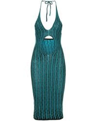 Isa Boulder - Cactus Cut-out Striped Dress - Lyst