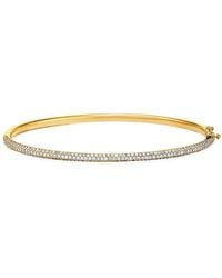Kwiat - 18Kt Moonlight 3-Row Slim Pave Diamond Bangle - Lyst