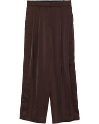 Michael Kors - Satin Wide-Leg Trousers - Lyst