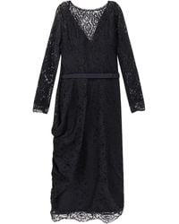 La Petite Robe Di Chiara Boni - Vestido midi con cuello en V - Lyst