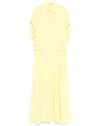 Ermanno Scervino - Robe En Soie À Coupe Mi-Longue - Lyst