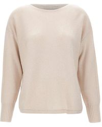 Elena Miro - Ribbed-Detail Wool Sweater - Lyst