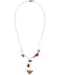 Isabel Marant - Beaded-Charm Chain Necklace - Lyst