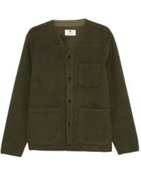 Anerkjendt - Button-Front Patch-Pocket Cardigan - Lyst