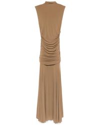 Magda Butrym - High-Neck Draped Maxi Dress - Lyst
