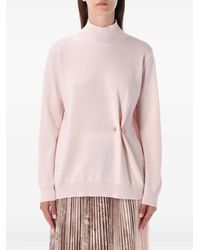 Fabiana Filippi - High-Neck Button Detail Sweater - Lyst