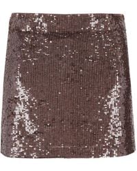 P.A.R.O.S.H. - Minijupe À Sequins - Lyst