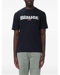 Blauer - Ernst Logo-Print T-Shirt - Lyst