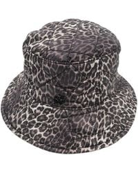 Maison Michel - Fischerhut Mit Leoparden-Print - Lyst