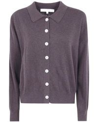 ABSOLUT CASHMERE - Button-Up Polo Cardigan - Lyst