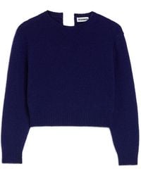 Jil Sander - Wool Cropped Sweater - Lyst