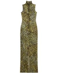 Blumarine - Animal-Print Maxi Dress - Lyst