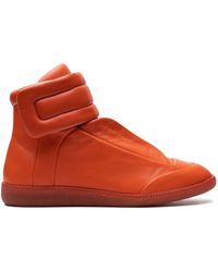 Maison Margiela - Future High "orange" Sneakers - Lyst