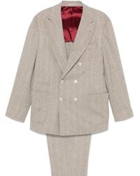 Brunello Cucinelli - Traje a rayas diplomáticas - Lyst