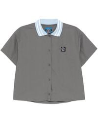 SPORT b. by agnès b. - Logo-Patched Cropped Shirt - Lyst
