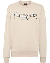 Billionaire - Sweatshirt mit Logo-Print - Lyst