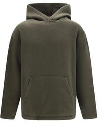 Rier - Fleece-Texture Pouch-Pocket Hoodie - Lyst