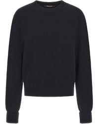 Roberto Cavalli - Rose-Embellished Wool Sweater - Lyst