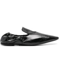TOTEME - Elastic Leather Loafers - Lyst