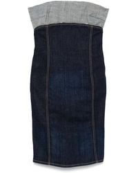 DSquared² - Upside Denim Mini Dress - Lyst