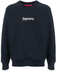 Supreme - Box Logo Crew-neck Sweatshirt - Lyst
