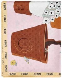 Fendi - Gardening-Print Silk Scarf - Lyst