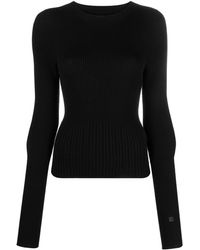Low Classic - Ribbed-knit Merino Wool Top - Lyst