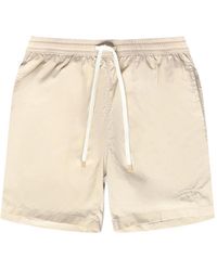 Eleventy - Logo-Embroidered Swim Shorts - Lyst